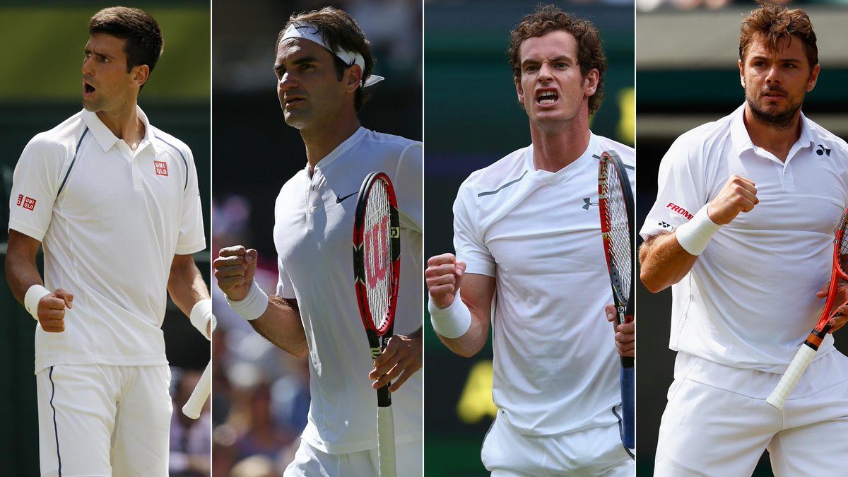BBCSport's tweet image. It's Day 9, men's quarter-final day &amp;amp; the top 4 are in action. 

Follow @bbctennis for the latest from #Wimbledon.
