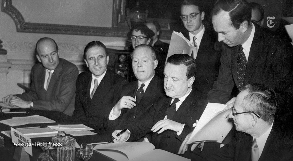 nytimes's tweet image. Germans forget postwar history lesson on debt relief in Greece crisis nyti.ms/1MdjMyG