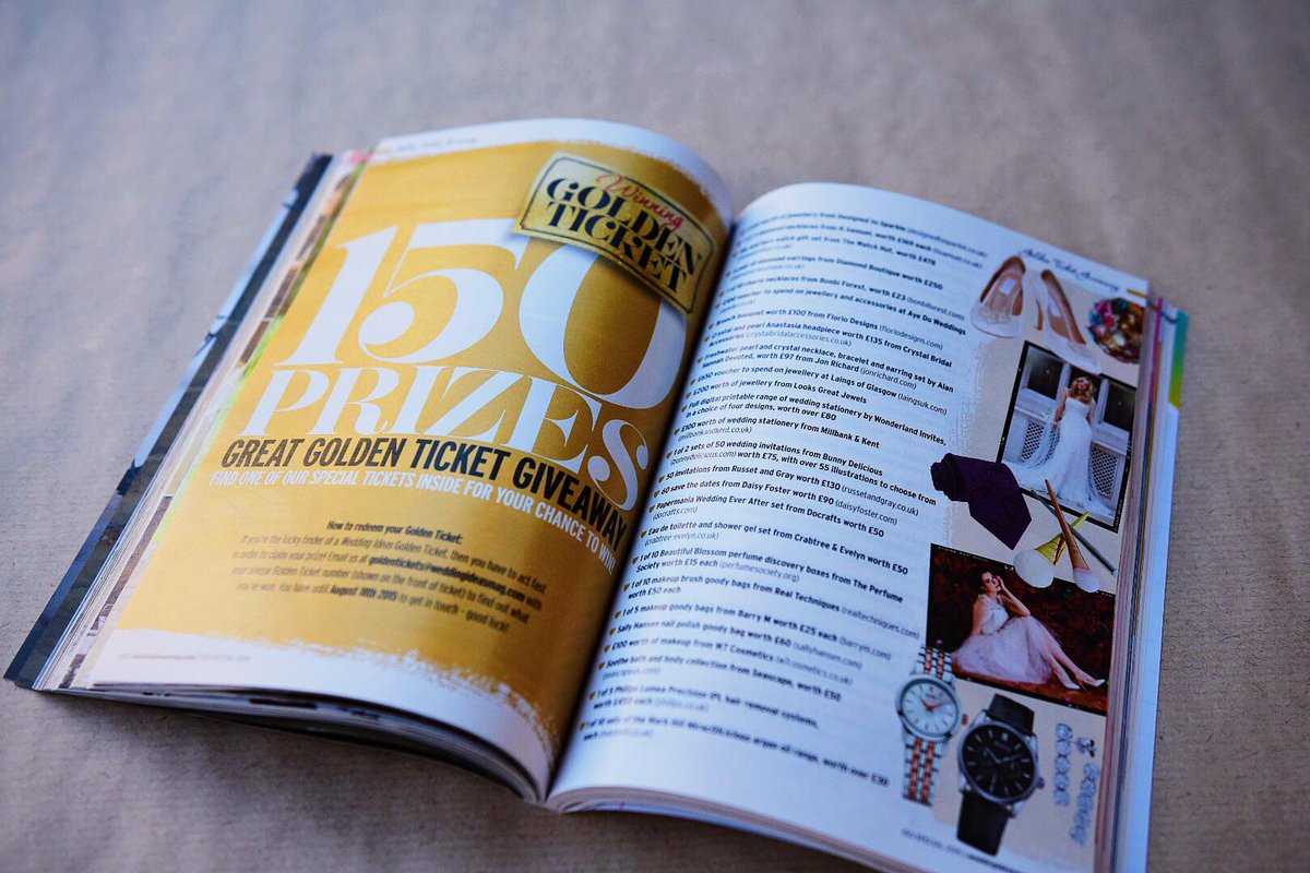 wimagazine's tweet photo. Have you bought our 150th issue of Wedding Ideas? Buy it NOW and win from a choice of 150 prizes! #WeddingIdeas150 http://t.co/D3B7zfpnQV