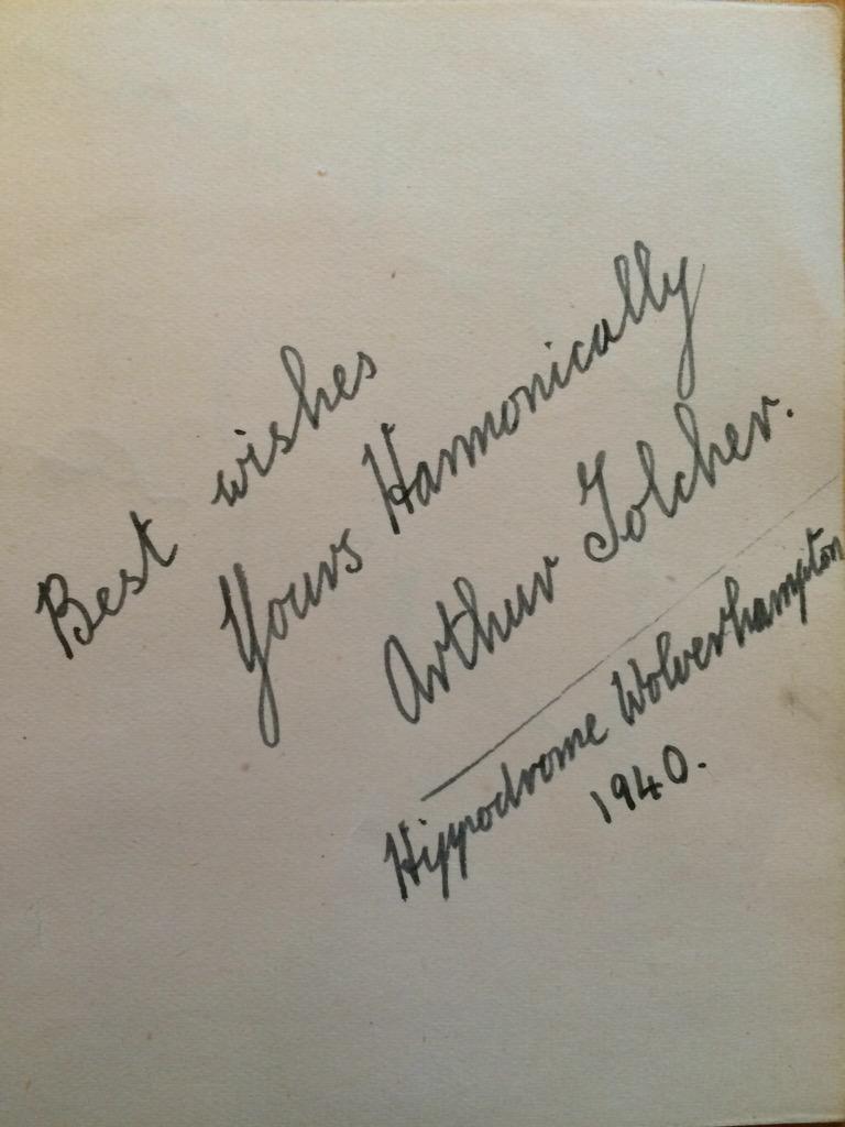 eric_ernie_col's tweet photo. New addition to the archive. Autograph from Arthur Tolcher. Famed for his appearances on the M&amp;W Show. #NotNowArthur! http://t.co/sQCN7ABwPs