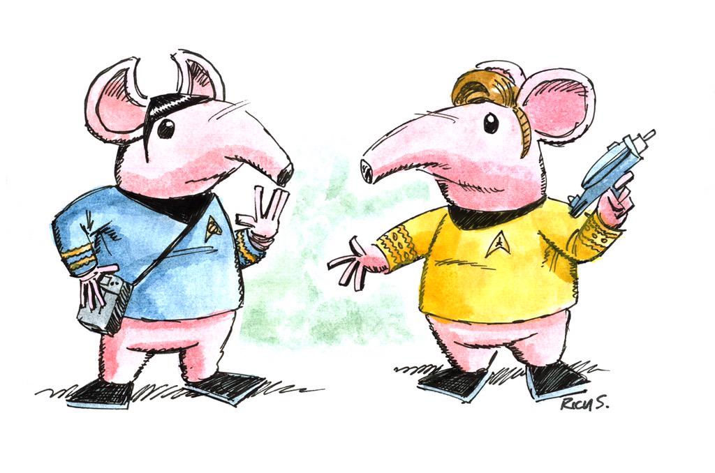 Just for fun! Clangers mash-up 1 - original Trek in honour of new narration by Shatner.