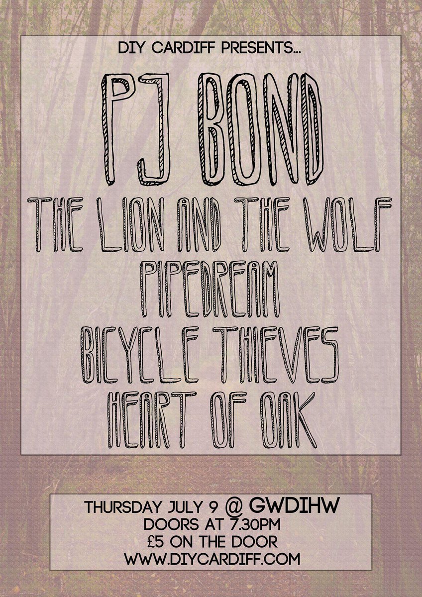 DIYCDF's tweet photo. 2MORO - @pjbondmusic and MORE at @GwdihwCafeBar. Bring food for Cardiff Food Bank, and have a chat with @HATW_uk <3 http://t.co/tCfrMvJ0a1