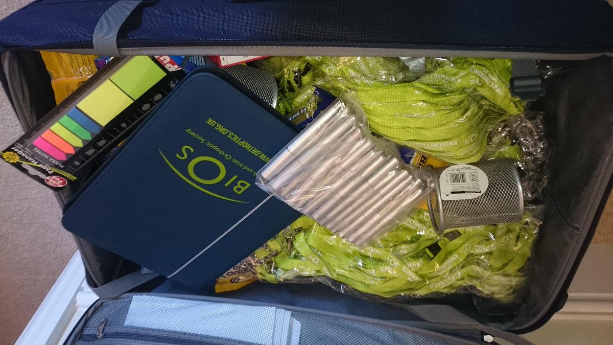 BIOS_Orthoptics's tweet photo. Lanyards, folders, pen torches, blue-tac for @FollowBIOS #BIOS2015 Sci Conf 8-10 July. App "BIOS Conference" http://t.co/f3Lw3juRt2