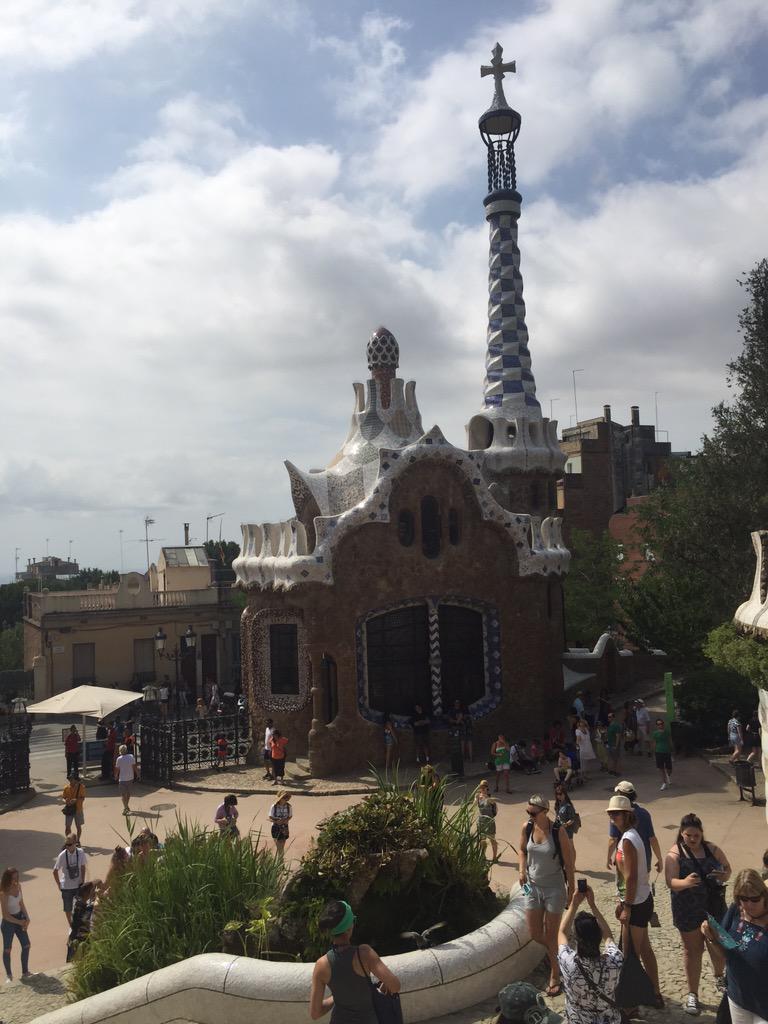 Griffiths14Nick's tweet photo. Park Guell, gaudi's vision. #utcpbarcelona2015 http://t.co/myhnkFS5ZD