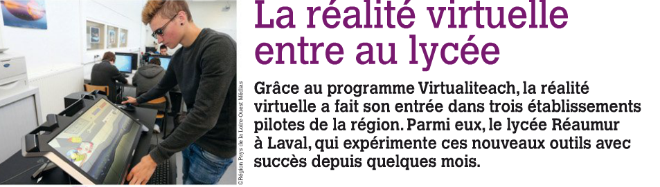 paysdelaloire's tweet photo. #Virtualteach, la réalité virtuelle au service de l'apprentissage en test en #Paysdelaloire http://t.co/uS5UJR6Plu http://t.co/DMAvbz3rjj