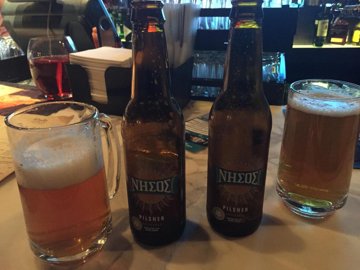 Quiet Greek Island Beers <a href="/nissoscraftbeer/">Nissos Craft Beer</a> whilst watching the #stateoforigin <a href="/stacksbar/">Stacks Bar</a> #gotheblues #awardwinningbeer