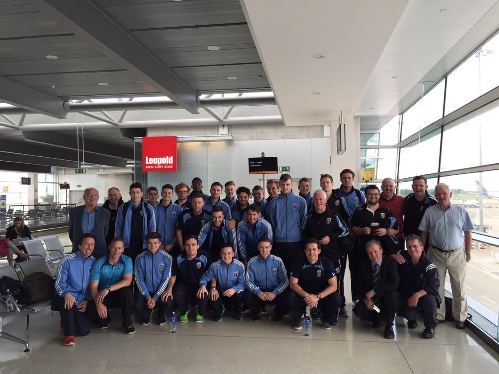 UCDAFC's tweet photo. The players are ready! Massive game tomorrow in Luxembourg against F91 Dudelange! #Believe #COYBIB http://t.co/qorLMkjAl4