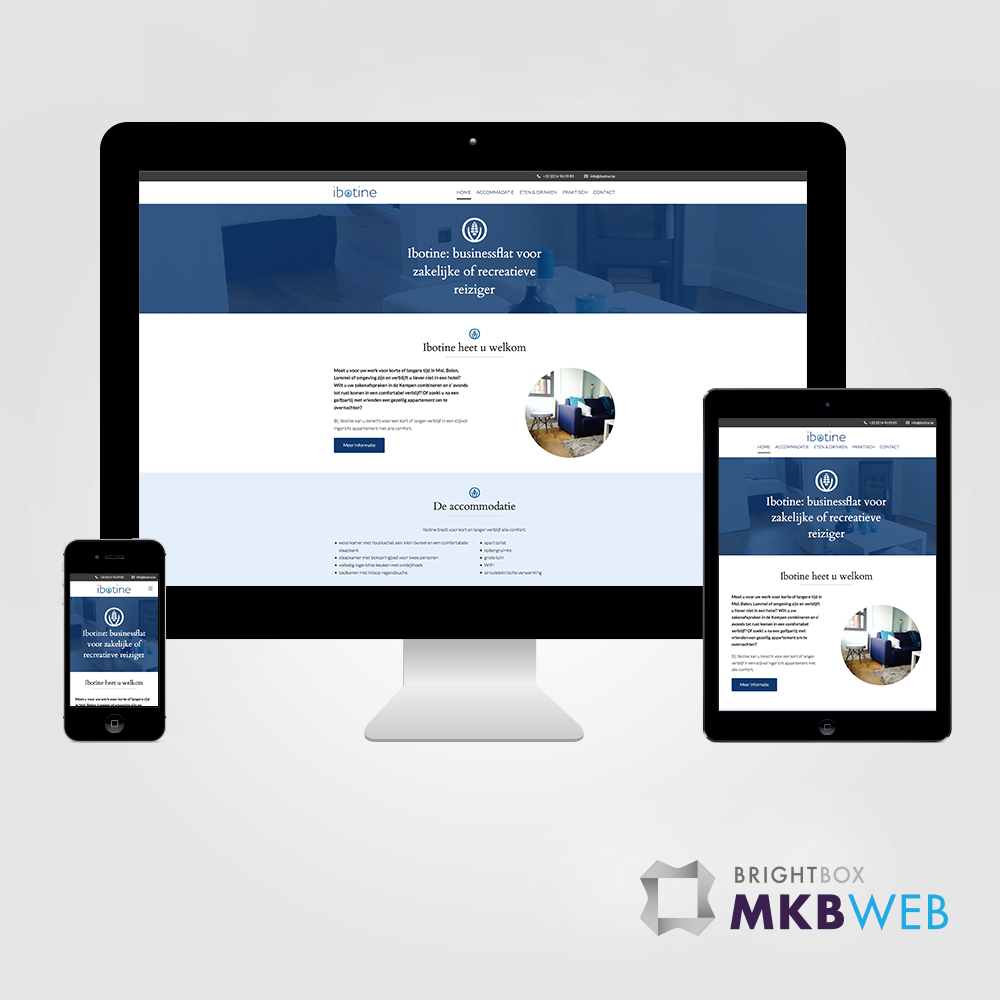 MKBwebEU's tweet photo. Wij realiseerden deze sfeervolle responsive website voor Ibotine in België. Kijk snel op http://t.co/eRtgiTAZGR. http://t.co/G05Otxz7wC