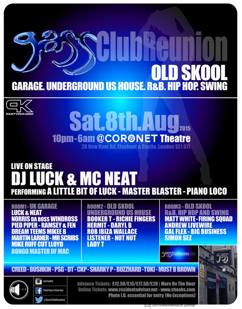 @forevergarage RT Gass club reunion aug 8th click for tkts > bit.ly/1NNP4N3