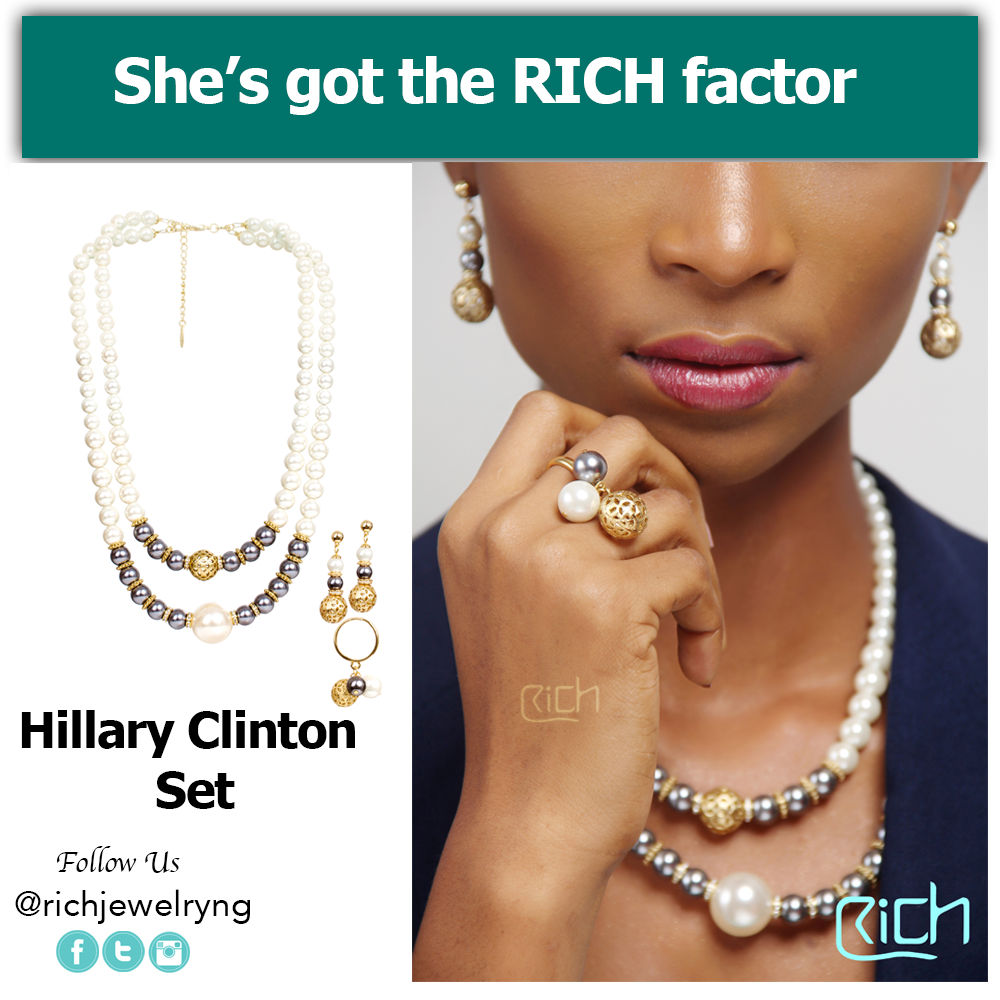 richjewelryng's tweet image. #GejWhileYouWereAway We sold Hillary Clinton jewelry piece for just N12,000. #OfferValidWhileStockLast #RichJewelryNg