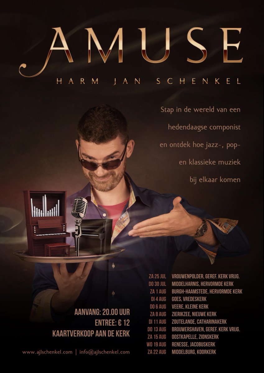 Vandaag #AMUSE #Zeelandtour officieel: 11 solo voorstellingen in Zeeland. #concert #cabaret bit.ly/1JTKjRg
