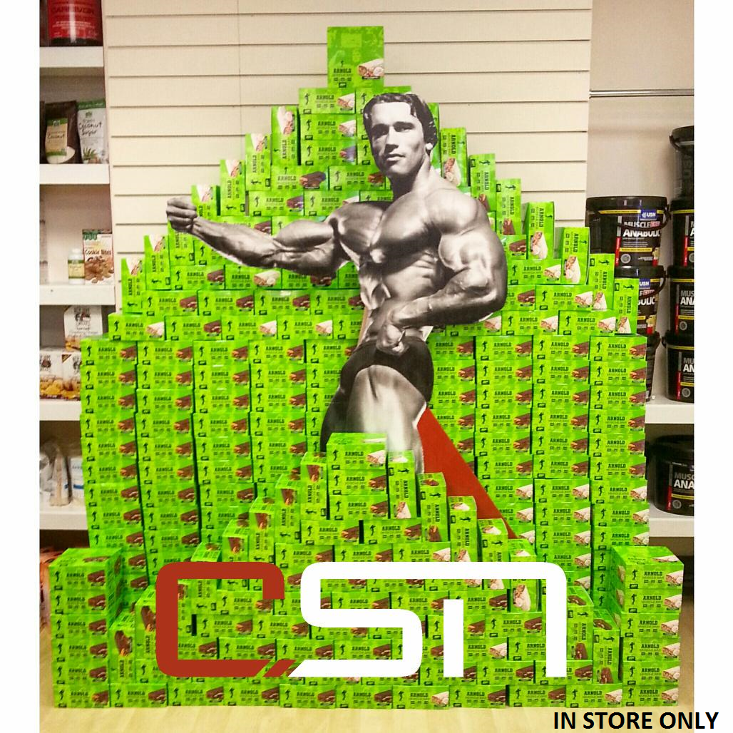 CARDIFFSPORTSNU's tweet photo. FREE @MusclePharm MuscleBar? Take a pic with Arnie, post on social media, tag CSN, use #CSNArnoldPyramid ends Mon13th http://t.co/oQCAUGlE1Y