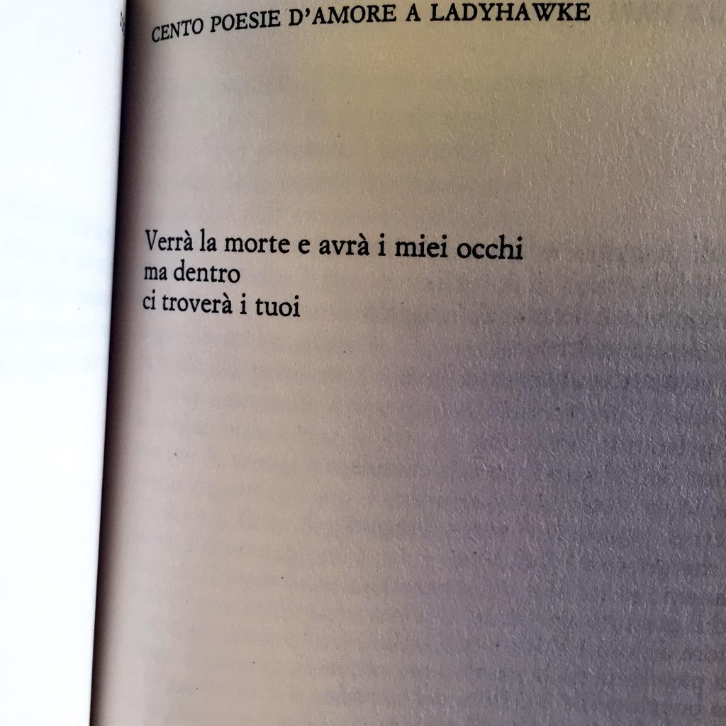 Valentina Bortoletto on X: Cento poesie d'amore a Ladyhawke Michele Mari  @Einaudieditore  / X