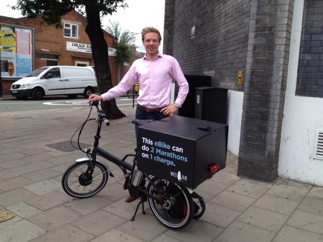 Check out the pedal assisted electric cargo-bike from <a href="/WhiteBeareBike/">White Bear eBikes</a> its uber cool #cycle