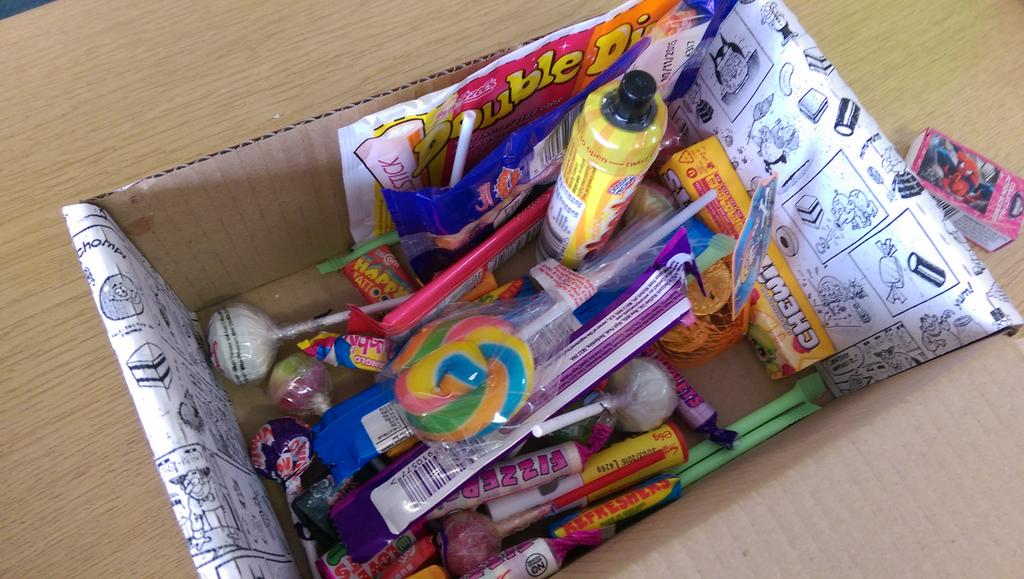 We received a box of sweets from one of our @jigmediateam #JuniorJournos, Esther - what a lovely idea! #HappyOffice !