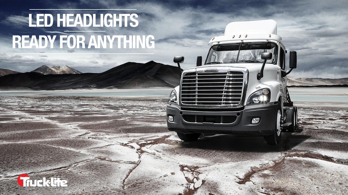 Truck-Lite Custom LED Headlights. Available for the International ProStar+, Freightliner Cascadia, and Volvo VNL/VNX.