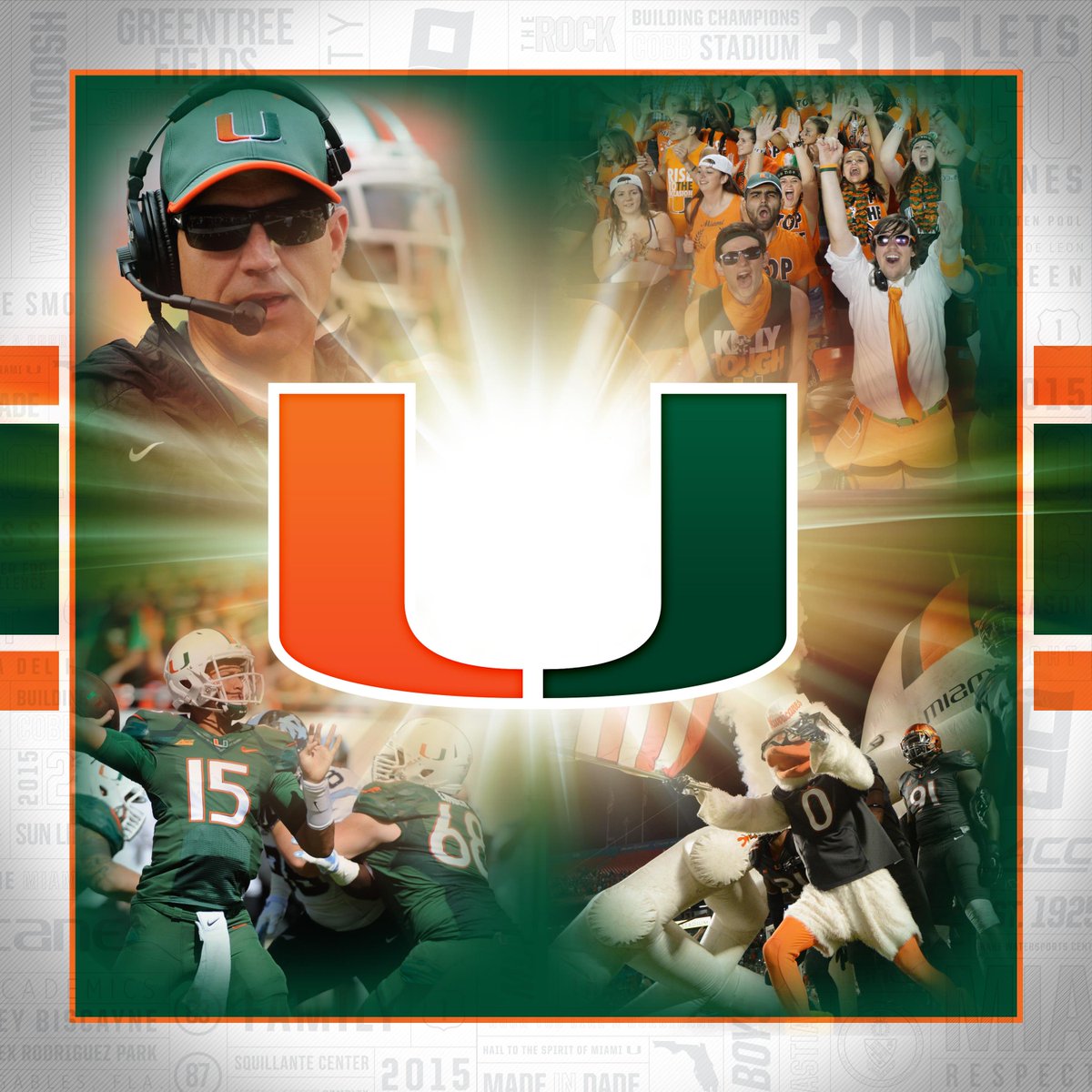 CanesFootball's tweet photo. Football season CAN'T come any faster! 
#GoCanes #TheU http://t.co/alvae2whER