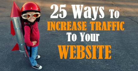 WordStream's tweet image. The top 25 ways to drive more traffic to your website: marketing.wordstream.com/WScontentDL_Tw…