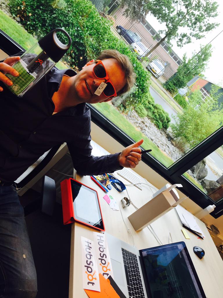 Thank you <a href="/HubSpot/">HubSpot</a> for keeping your promise and sending the goodies! #GrowwithHubSpot