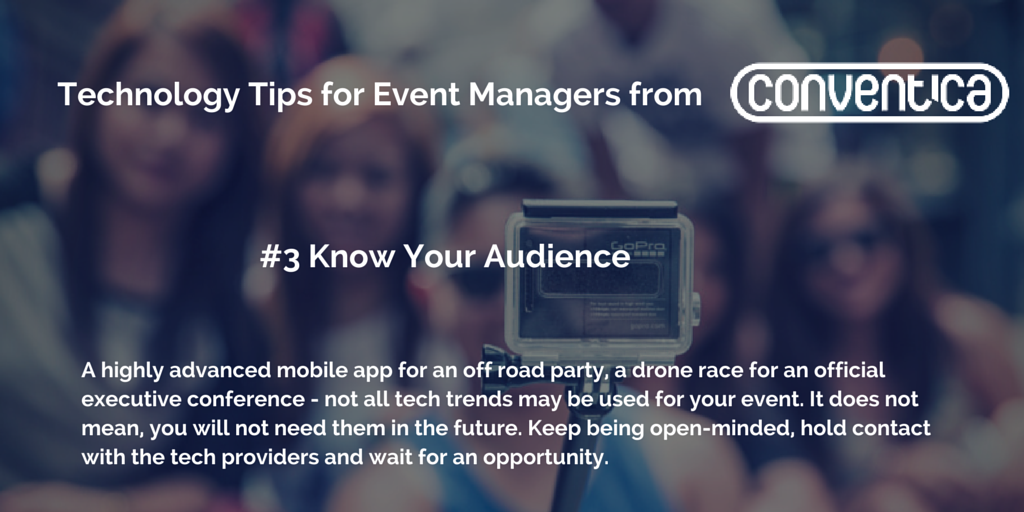 Next #Tip for #Event #Managers From Conventica. #eventprofs #eventtech #planning #eventplanning #audience #mobile