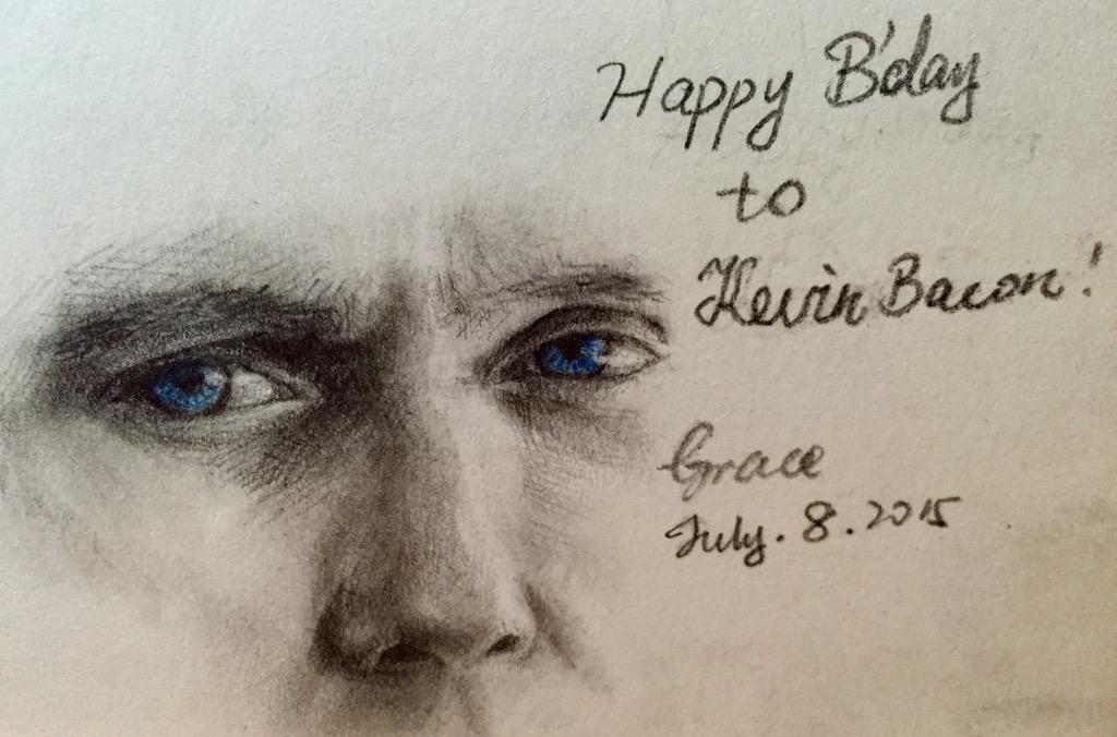  Happy birthday to Kevin Bacon! Hope you will like this drawing! 