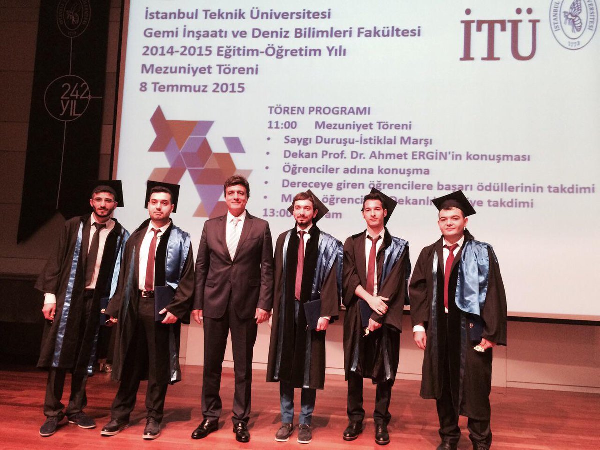 Architecture and Ocean Engineering. Suheyl Demirtas rewarded the first three graduates with a half gold coin each.
