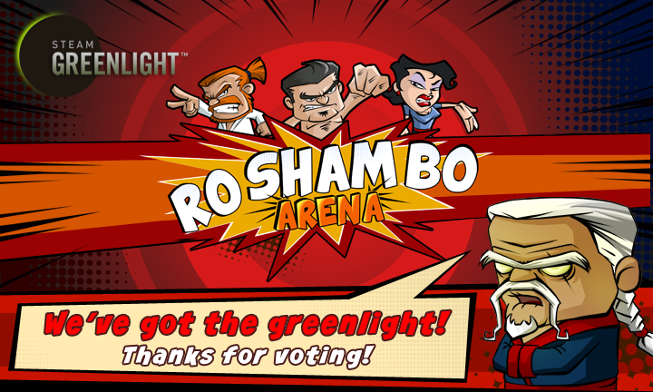 RoshamboArena's tweet photo. #gamedev #roshamboarena #roshambo #fighters #game #videogame #steam #steamcommunity #greenlight #steamgreenlight http://t.co/QrNTWmD01y