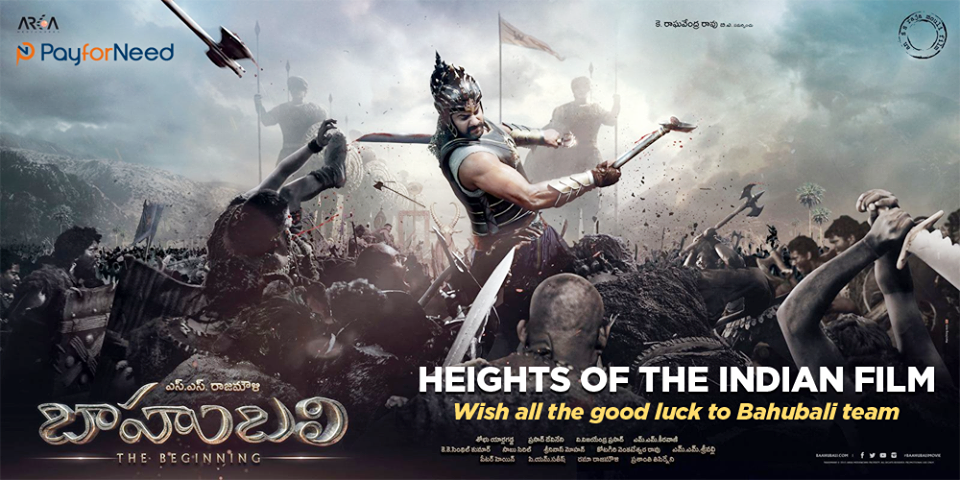 Payforneed's tweet photo. Payforneed wishes Bahubali team a great success.
 Hard work and Talent always wins. @bahubali #bahubali @indianfilms http://t.co/MdpDBhdjgZ