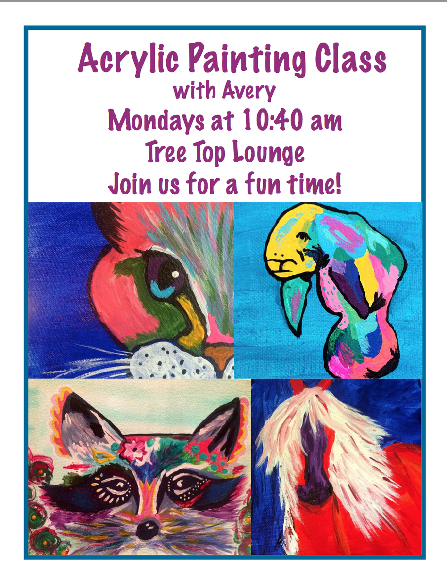 AldermanOaks's tweet photo. We are so excited to be starting up a new painting class using acrylics! #ColorIsLife #WeAreCreative http://t.co/Pk0Anu4QSo