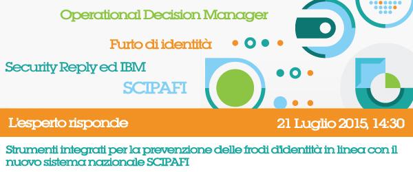 PieroStanco1's tweet photo. Webinar, 21/07 @ 14.30: Chiedi all'esperto! #SCIPAFI #frodididentità #IBM . Registrati al link http://t.co/Lq2dsvI3EZ http://t.co/nFatCtl34D