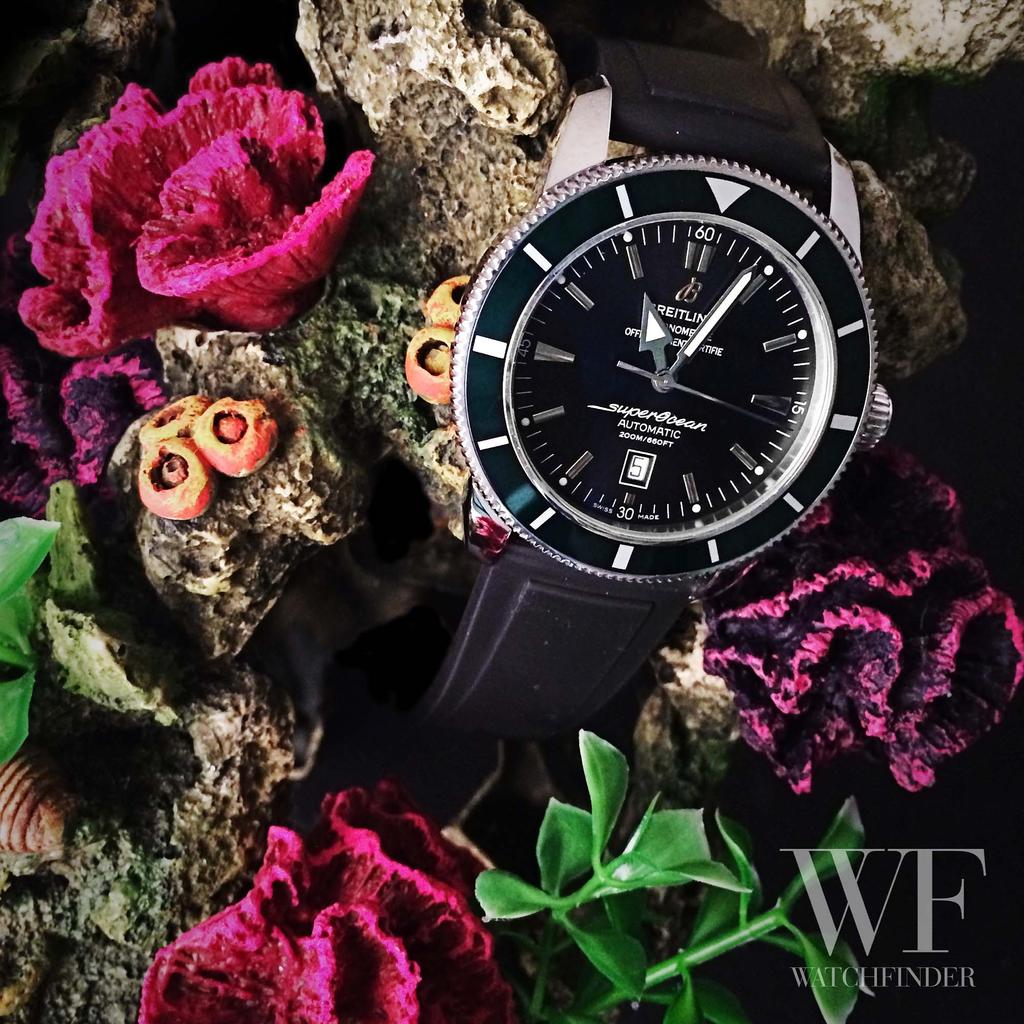 Watchfinder's tweet photo. Our choice for this week's #head2headcopycat 'Summer Flora' theme is the #Breitling #Superocean! 🌹 http://t.co/zW6z2FPU0p