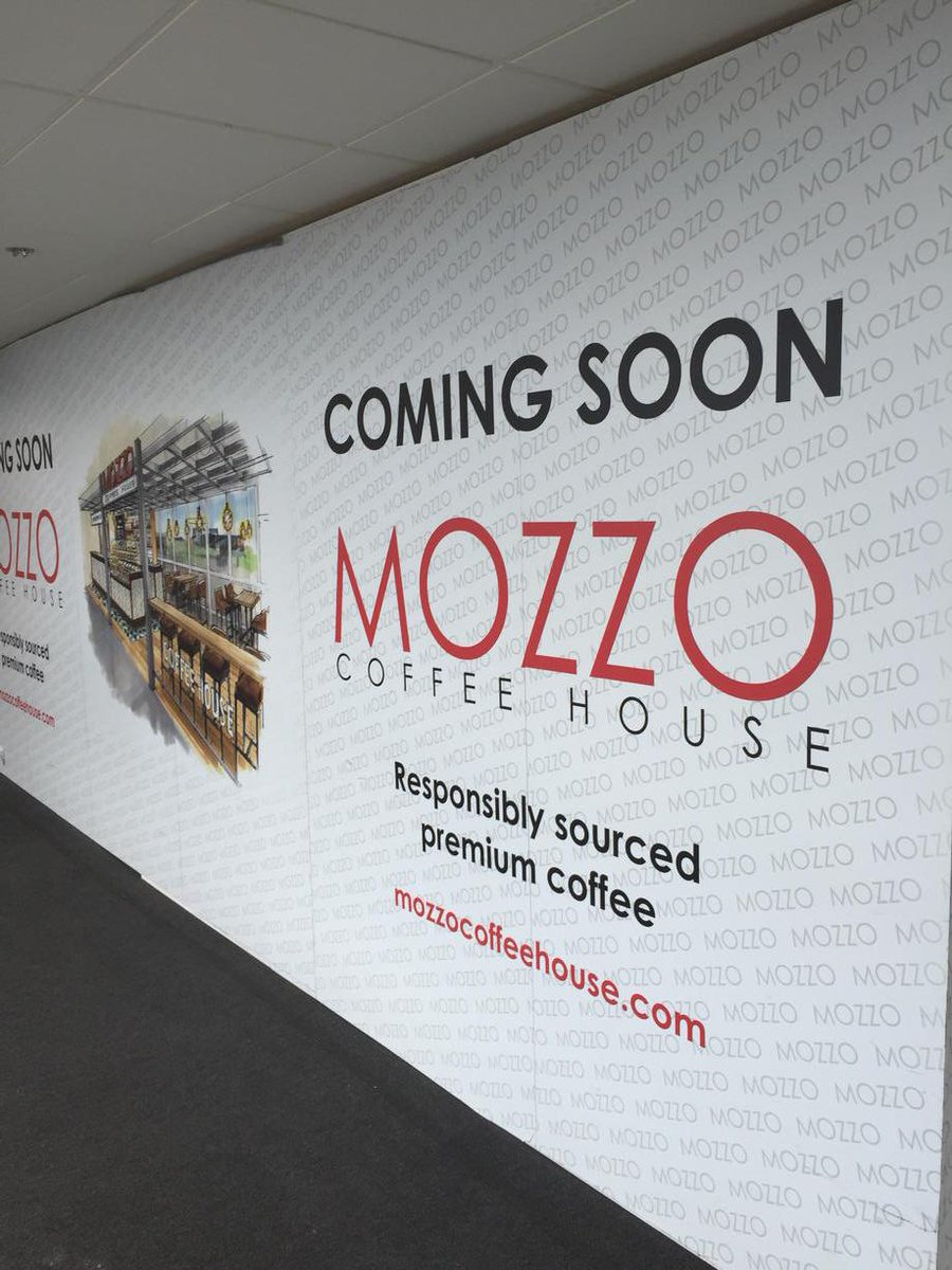 grantlang's tweet photo. #WallPaper designs from @mozzocoffee ... New #MozzoCoffeeHouse opens Friday @GLA_Airport http://t.co/z3lHA8SEcD