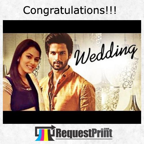RequestPrintCom's tweet image. Happy Married life Shahid Kappor and Meera Rajput.
#ShahidKapoor
