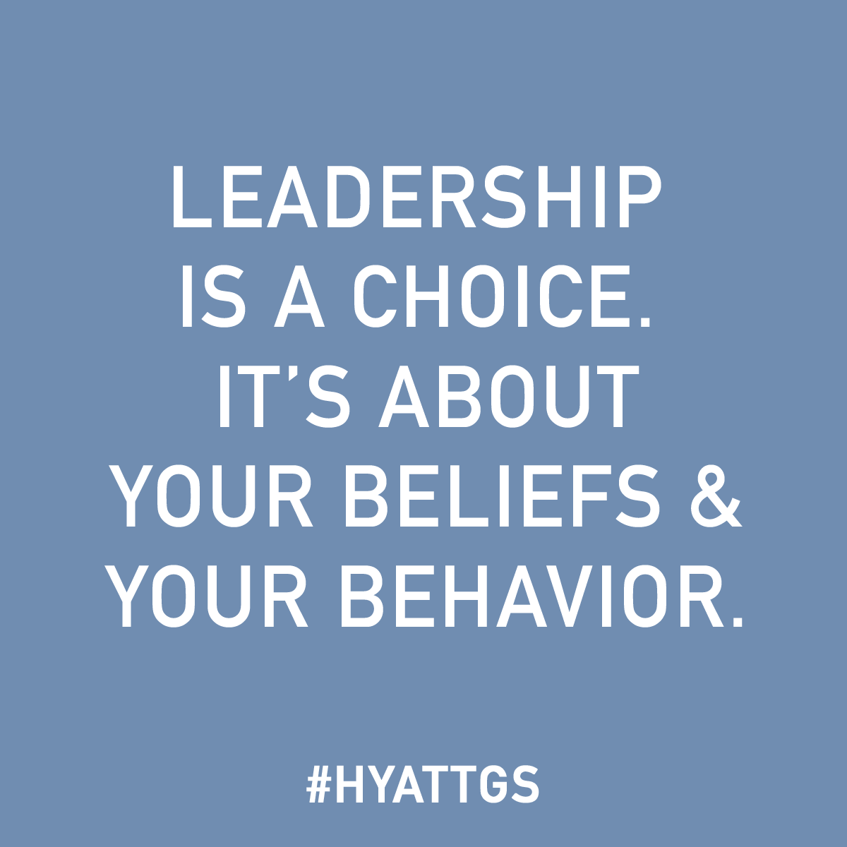 hyattcares's tweet photo. Each of us must choose to lead with purpose. - @MarkHoplamazian #HyattGS http://t.co/Gs4IzLJbH5