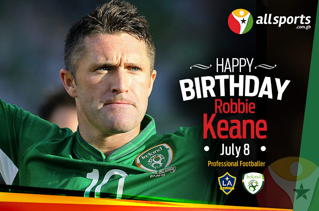 Robert \"Robbie\" Keane celebrates his birthday today.He is 35 yrs old today. wishes him a happy Birthday! 