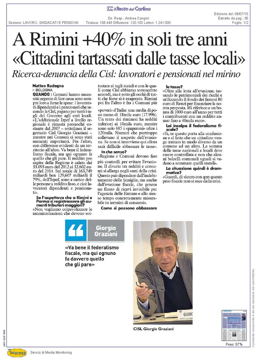 Cisl Emilia Romagna tweet media