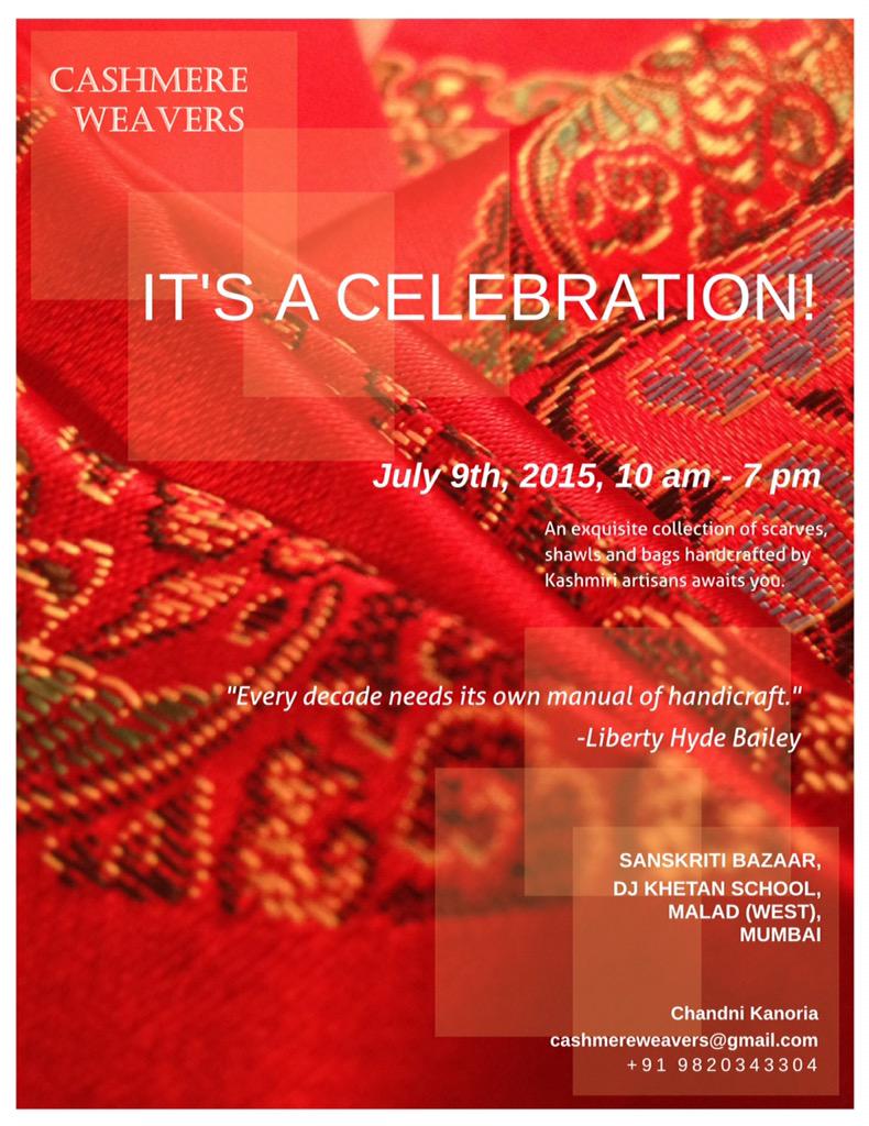 CashmereWeavers's tweet photo. Lets meet tomorrow! We have incredible handmade products from 'the paradise on earth' for you! #FromKashmir #WithLove http://t.co/gpiKgGymXS