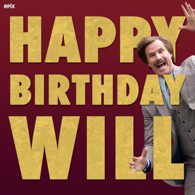 Happy Birthday to our favorite Anchorman Will Ferrell! 