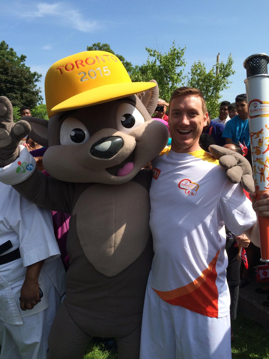 CGC_Inc's tweet photo. Dave Woodcock, CGC Marketing employee & proud Torch Bearer for the #TO2015 games! #CGCBuildIt http://t.co/qvyt30McYC
