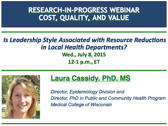 PH_PBRN's tweet photo. WEBINAR 15min-Is #Leadership Style Assoc w/ Resource #Reductions in Local #PublicHealth Depts? http://t.co/78bTiDf6qX http://t.co/wc5W6Mw7La