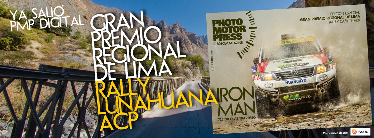 PHOTOMOTORPRESS's tweet photo. YA SALIÓ PMP8 Edición de 100 páginas Rally Gran Premio Regional de Lima #SomosACP
http://t.co/ReyrMgnCMG http://t.co/Wq7GGRcH4W