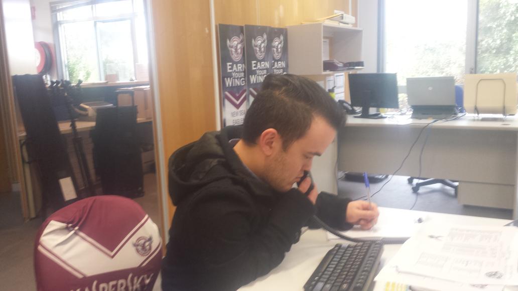 SeaEagles's tweet photo. Happy Birthday to Ryan..One of our hard working interns here at the Sea Eagles.#champion http://t.co/Dwnx99xSgh