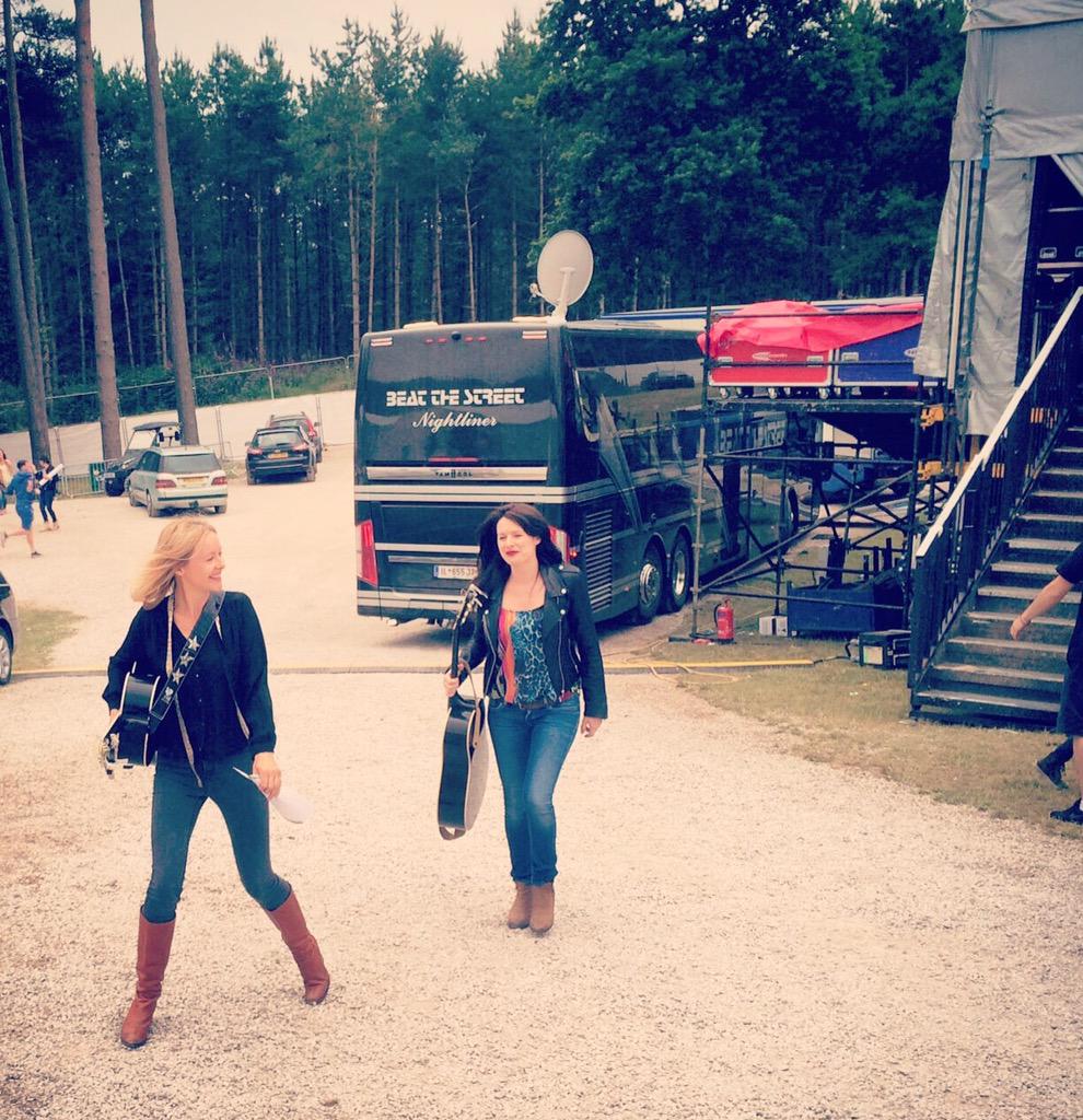 NugentandBelle's tweet image. Freshly brewed and hot off the stage @Cannock_Chase as part of @fcforestlive opening for our pal  @RobertPlant :)(: