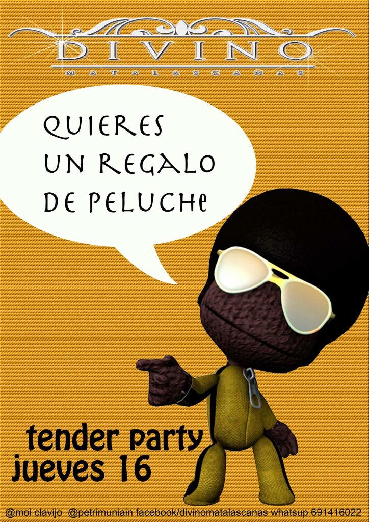 divinomatalas's tweet photo. RECUERDA: Este Jueves 16 de Julio "Tender Party", por cada copa un peluche! Te esperamos RT!! http://t.co/9FYiAw8iYC