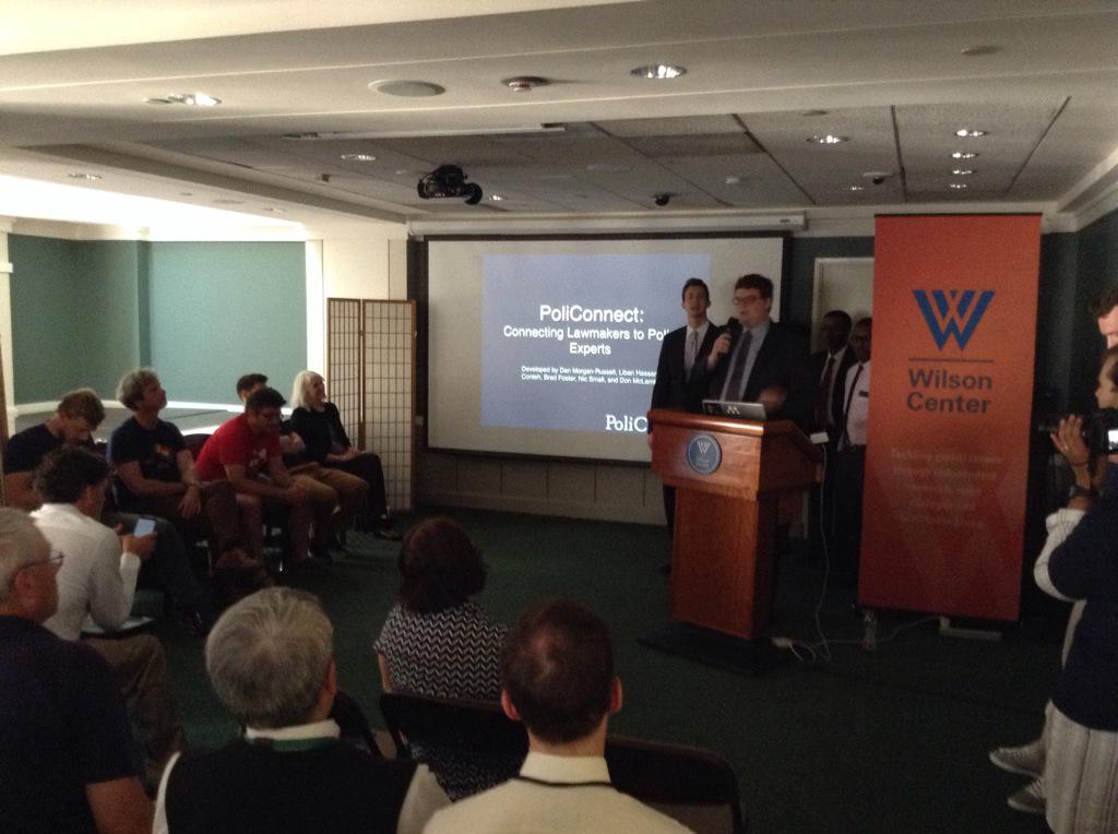 STIPCommonsLab's tweet photo. PoliConnect presenting @TheWilsonCenter #opendata #Papers2Pluto http://t.co/t7NfLmrvjJ