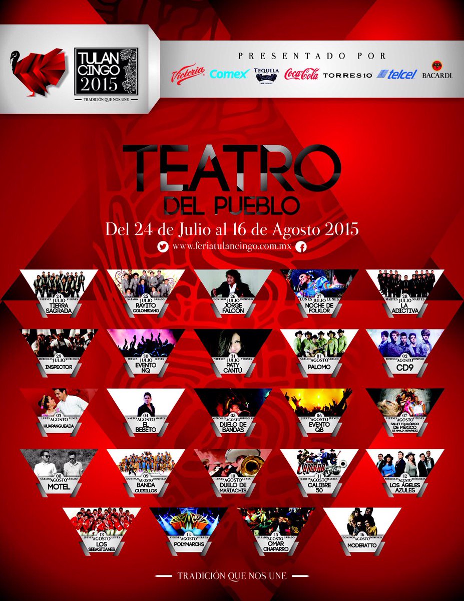 ¡Éste 02 de agosto #ThePartyTour llega a la Expo Feria Tulancingo​ 2015!