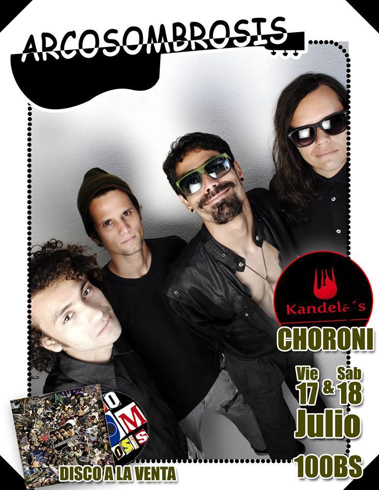 TALENTS_web's tweet photo. Este viernes y sábado, podrán apreciar a @arcosombrosis en Choroní. #Vamos no te los pierdas #TalentRock http://t.co/7EEndwitk8