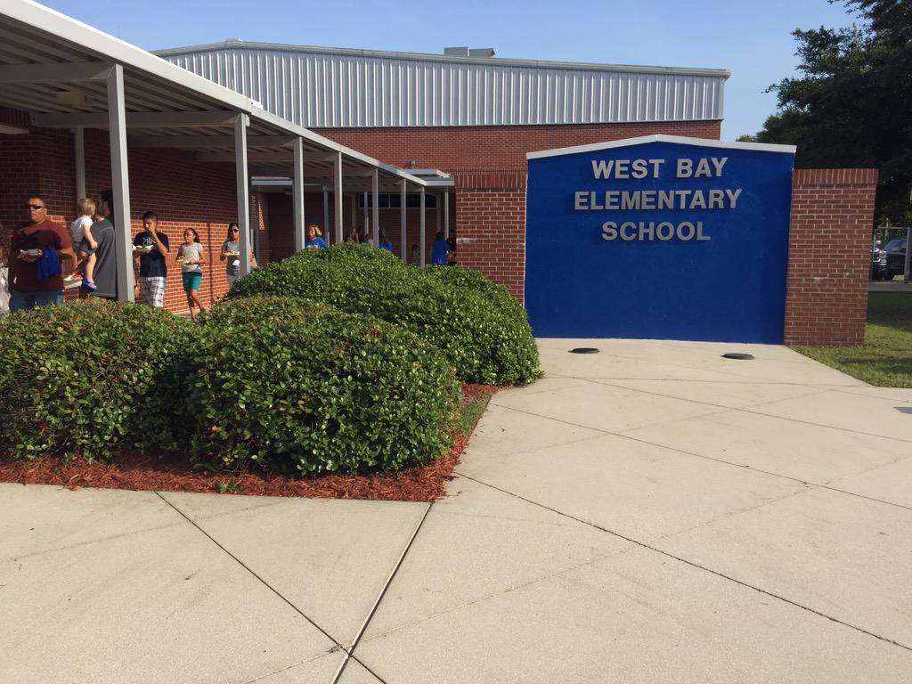 Grand reopening for #WestBayElementary underway!! Join us @wmbbnews at 6:00 for a look at the celebrations.