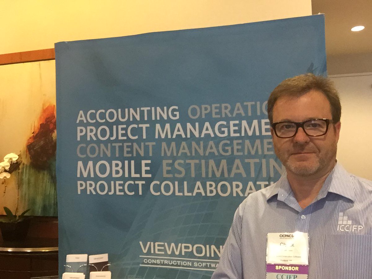 #CICPAC opening reception. Yes, I'm smiling! <a href="/viewpointcs/">Trimble Viewpoint</a>