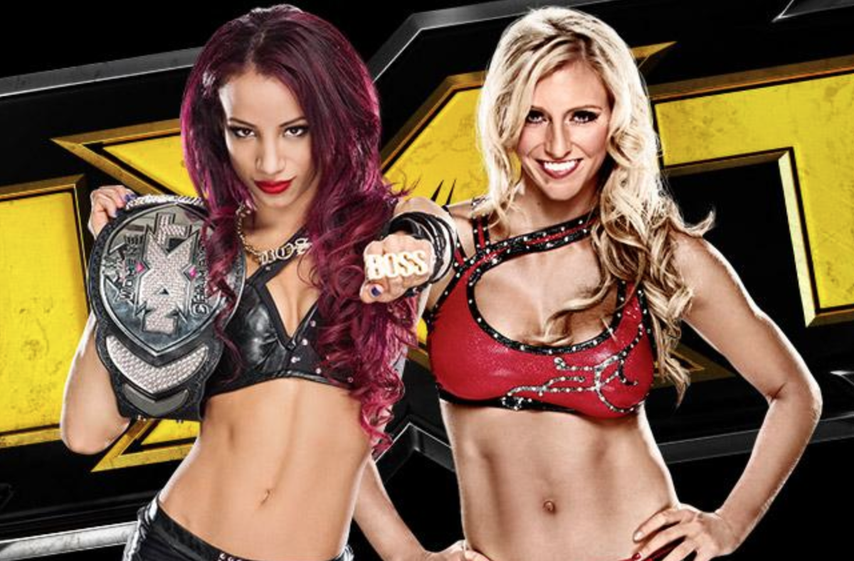 WWE's tweet photo. The @WWENXT action starts in 30 MINUTES! Head to @WWENetwork to catch @MsCharlotteWWE vs. @SashaBanksWWE tonight. http://t.co/Bg0H8H3v8K